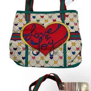 Brighton Love & Joy Canvas Tote Bag No tags!